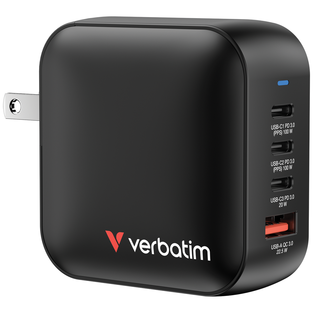 Verbatim MINI GAN Charger 100W 4 port