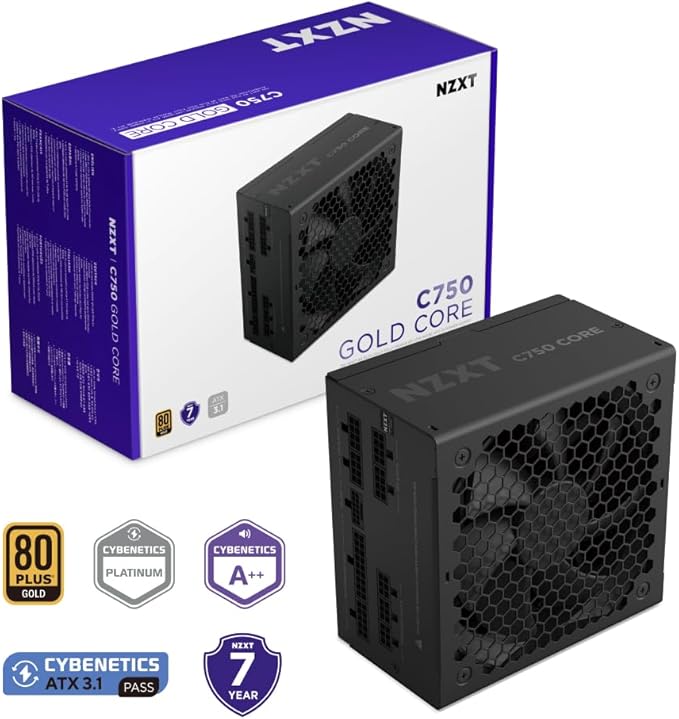 NZXT 750W GOLD FULLY MODULAR C750 CORE