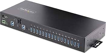 StarTech 16-PORT INDUSTRIAL USB 5GBPS HUB/SWITCH