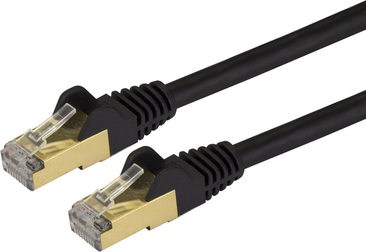 StarTech.com 9ft Black Cat6a STP Cable