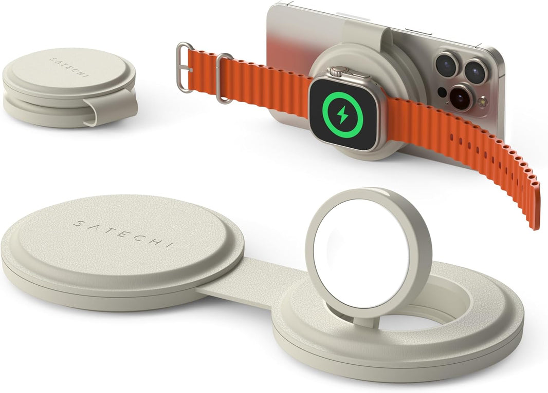 Satechi OntheGo 2-in-1 W-Charger (Sand