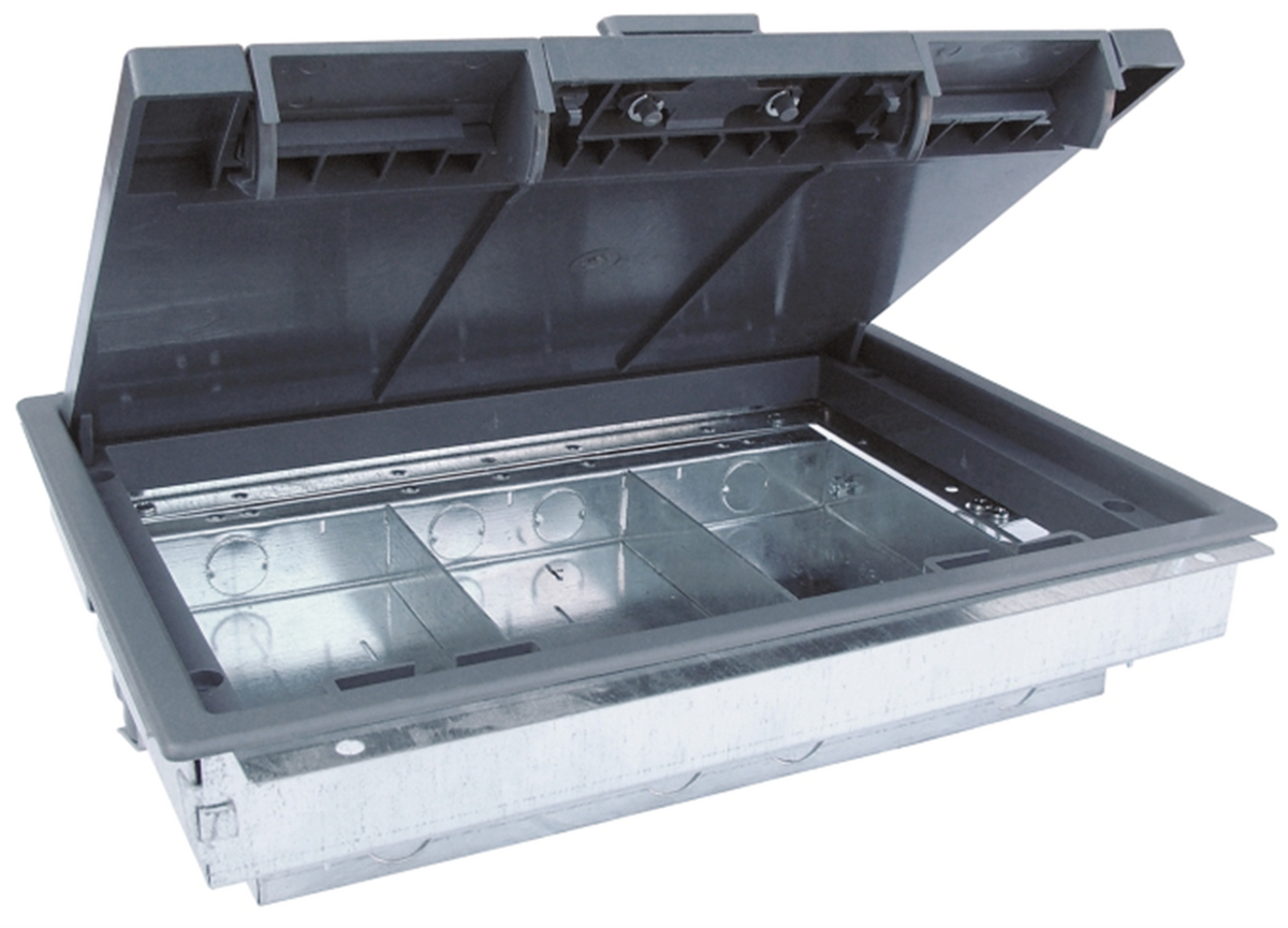 TITAN 3 COMPARTMENT FLOOR BOX (EMPTY)