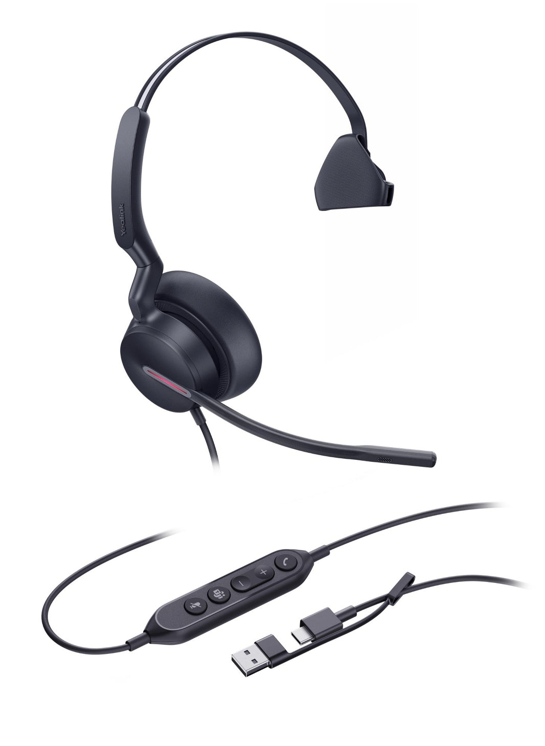 Yealink UH46 Mono USB-C/A Wired Headset (Teams Edition)