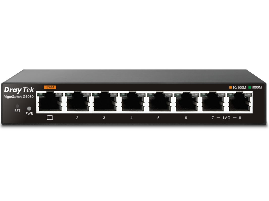 DrayTek VigorSwitch G1080 8 Port Gb