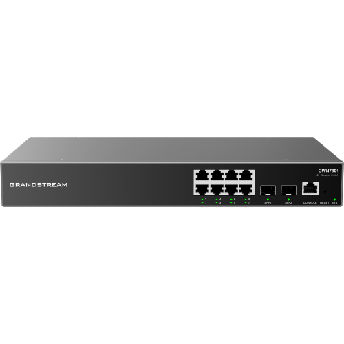 GWN7801 NETWORK SWITCHES 8 X GBE, 2 X SFP PORTS
