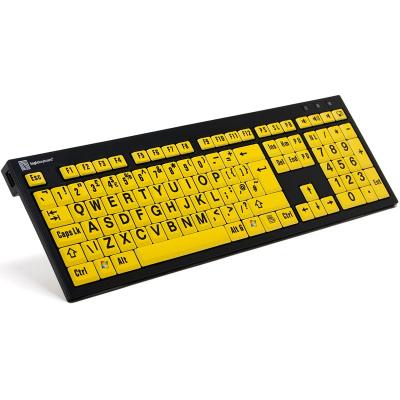 Logickeyboard Large Print Keyboard for PC, Visually Impaired