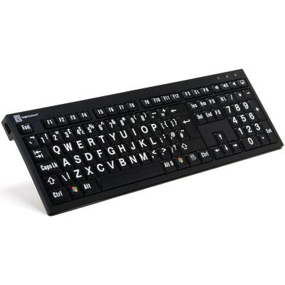 Logickeyboard Large Print Keyboard for PC, Visually Impaired