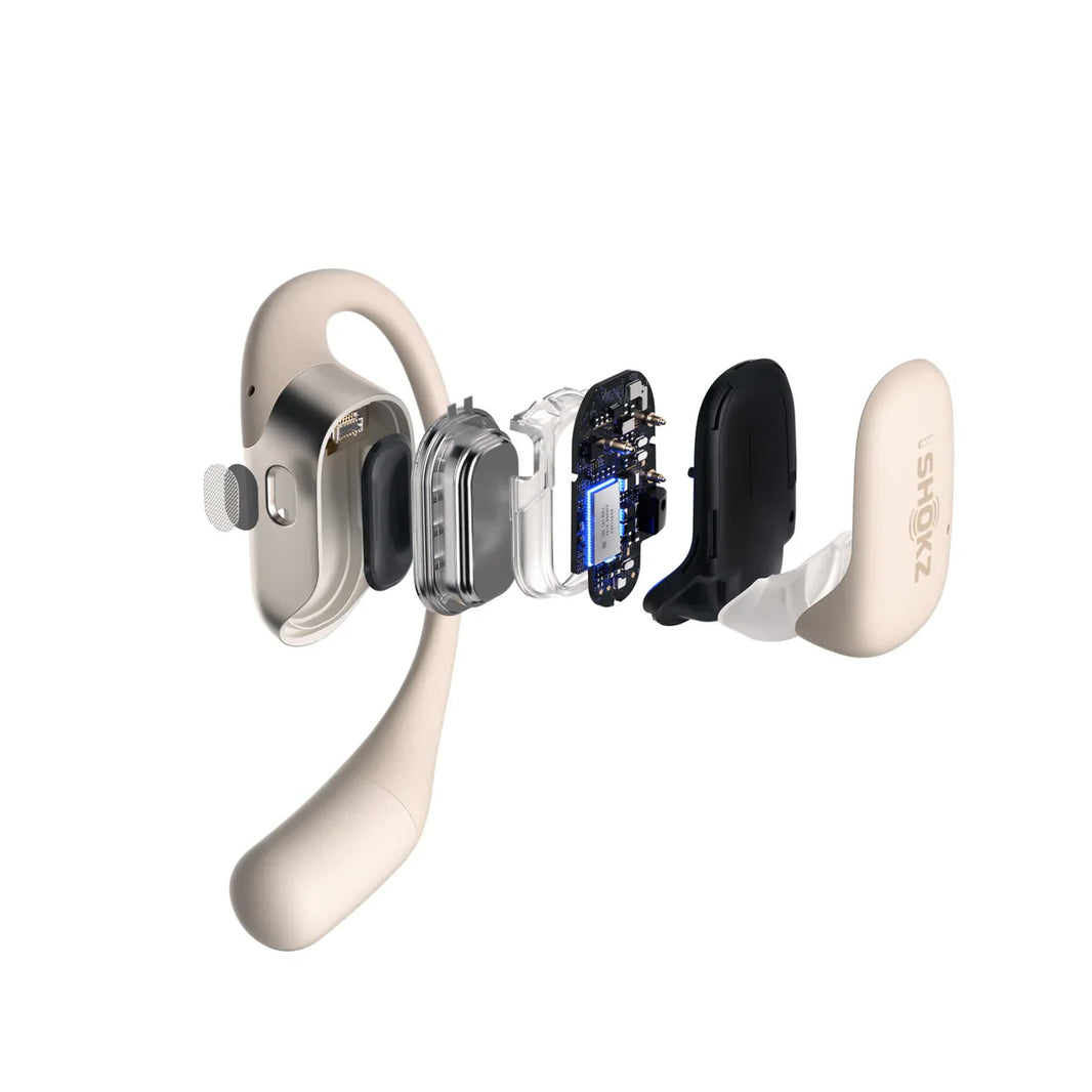 SHOKZ OPENFIT BEIGE SPORTS HEADPHONES