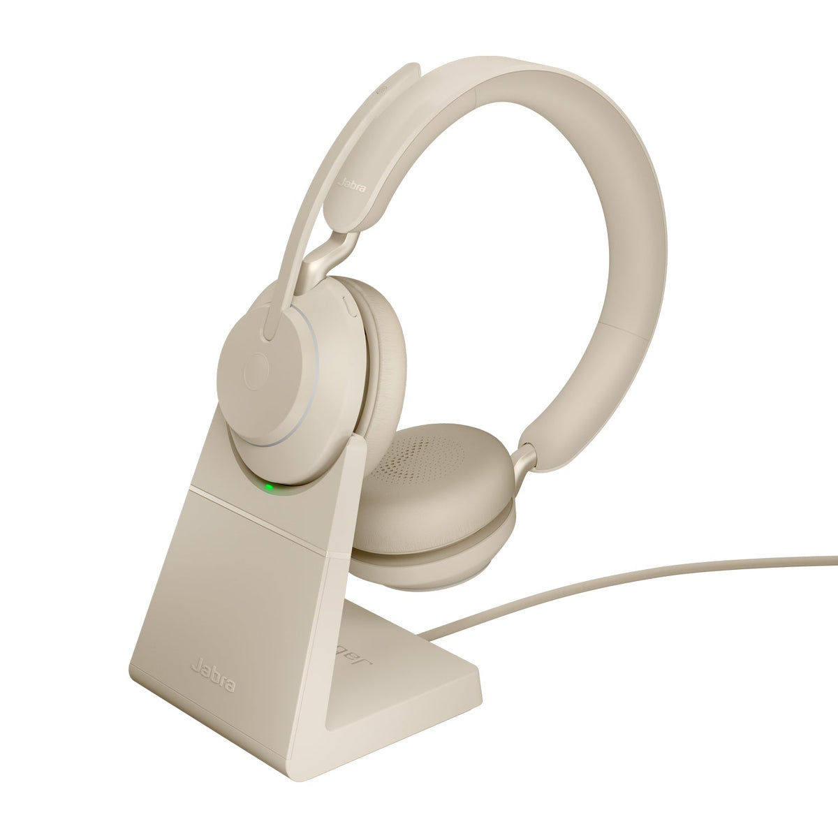 Jabra Evolve2 65 Link380c UC Stereo Stand Beige