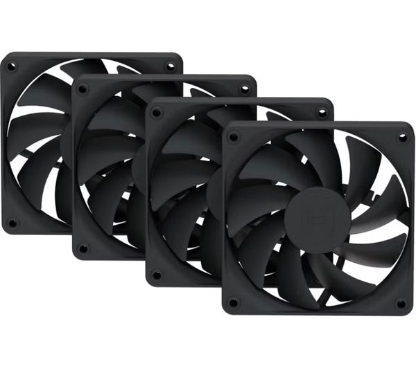 HYTE FA12 120MM CASE FANS PITCH BLK 4PK