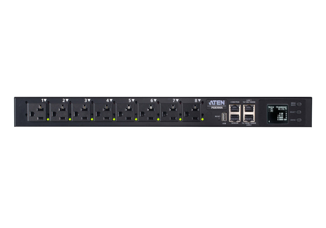 32A 8-OUTLET 1U OUTLET-MET & SWITCH