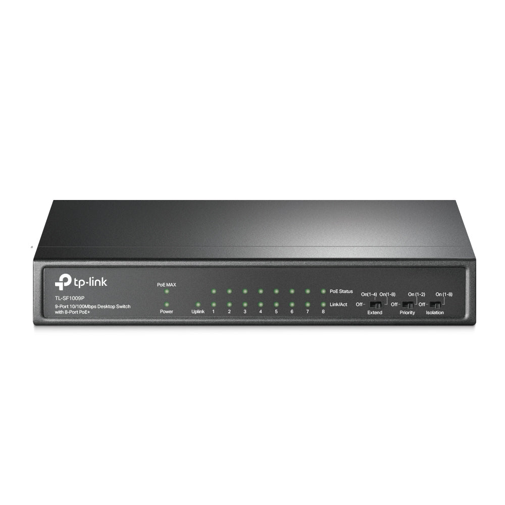 TP-LINK 9PT 10/100 MBPS DT SWT 8PT POE