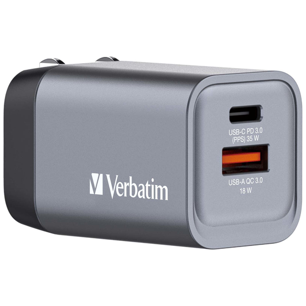 Verbatim GNC-35 GaN Charger 2 35W USB