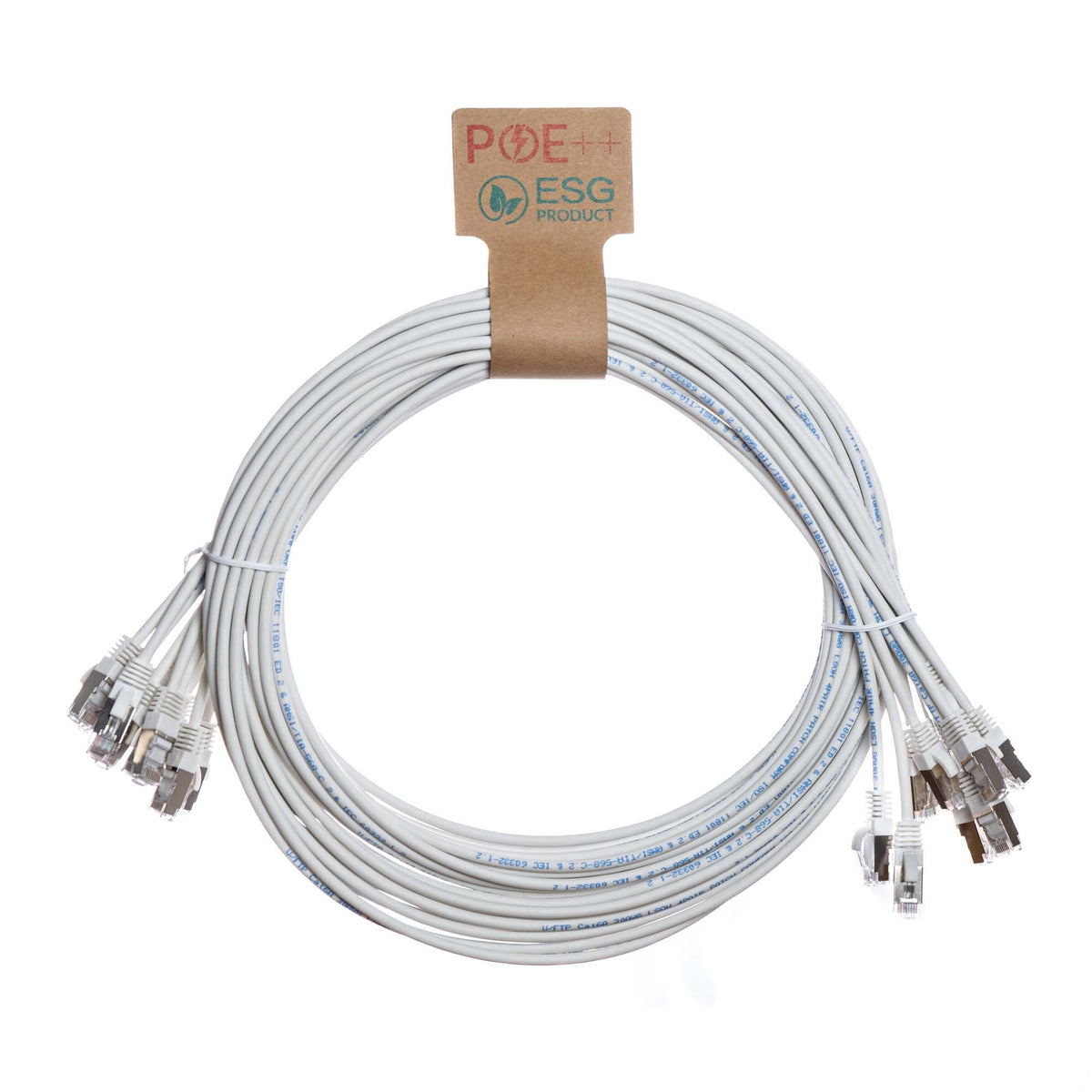 CNL 10PK 0.5M C6 Wh UTP Ls 30AWG Slim SB
