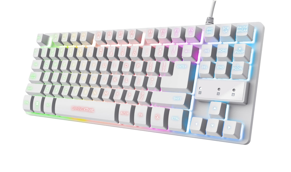 Trust GXT833W THADO TKL KEYBOARD WHT UK