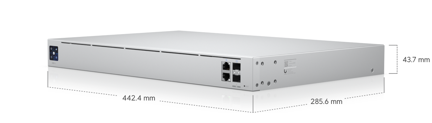 Ubiquiti Ethernet, 2x LAN, 2x WAN, 2GB DDR4, 1U Rack