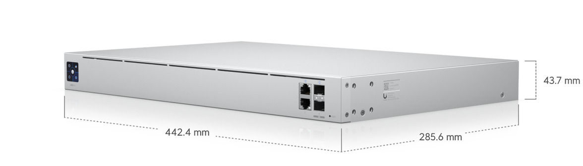 Ubiquiti Ethernet, 2x LAN, 2x WAN, 2GB DDR4, 1U Rack