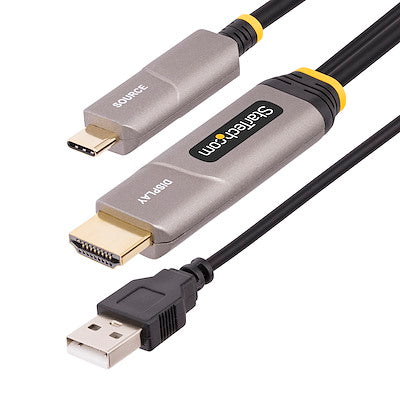 StarTech.com 30FT (9.1M) USB-C to HDMI 2.0 Active Optical Cable (AOC) 4K 60Hz