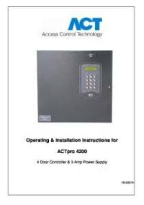 Vanderbilt PRO4200 ACTPRO 4-DOOR CONTROLLER W.PSU