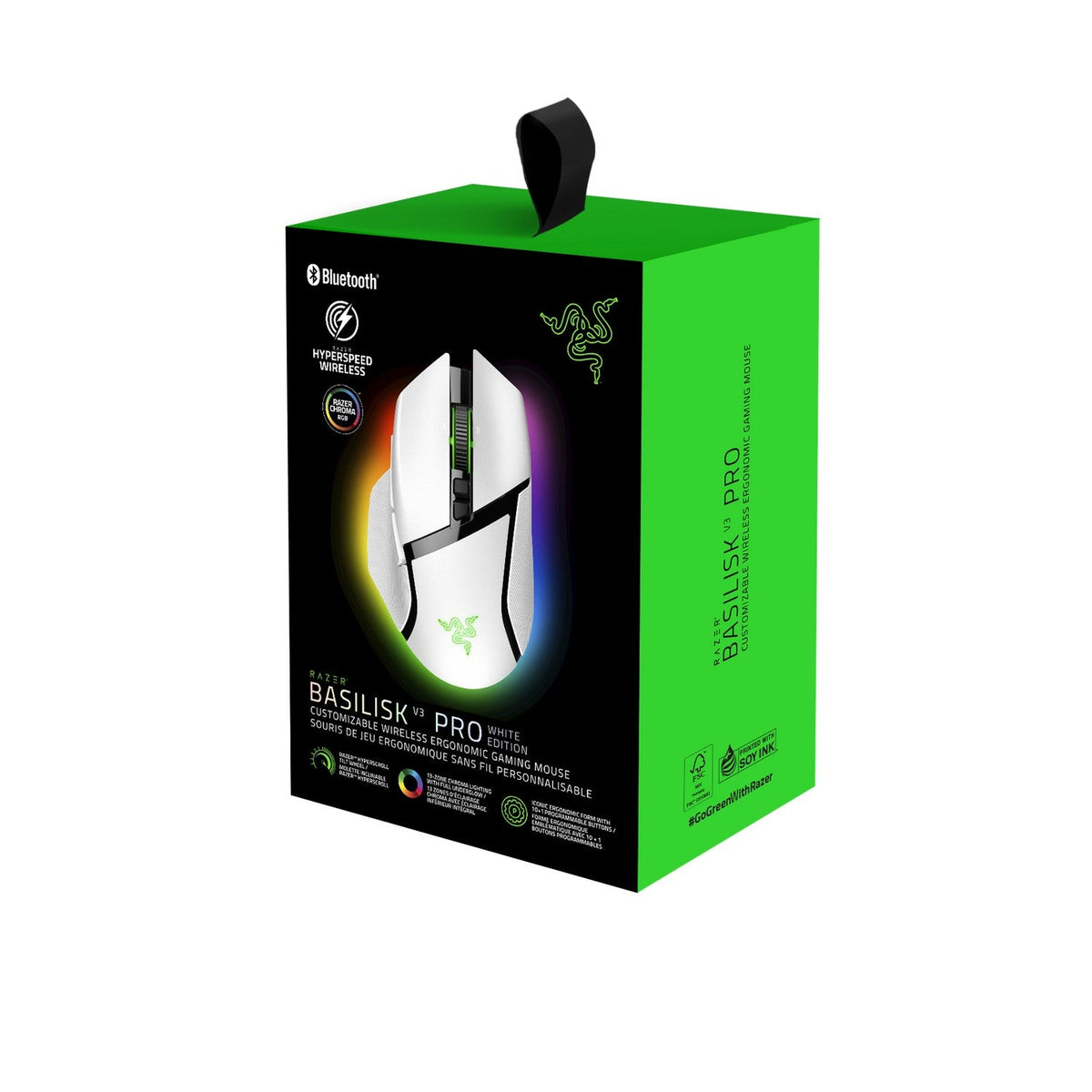 Razer Basilisk V3 Pro Wireless Gaming Mouse White Edition