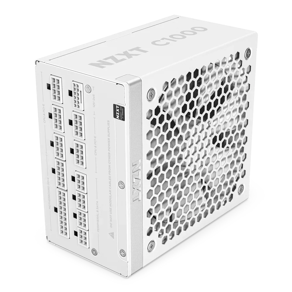 NZXT 1000W GOLD FULLY MODULAR C1000 WHT