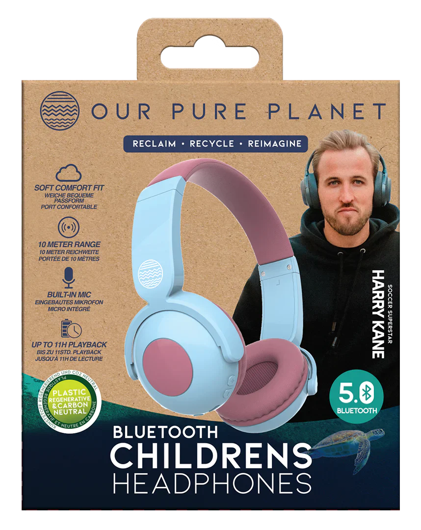 OUR PURE PLANET CHILDRENS BLUETOOTH HEADPHONES