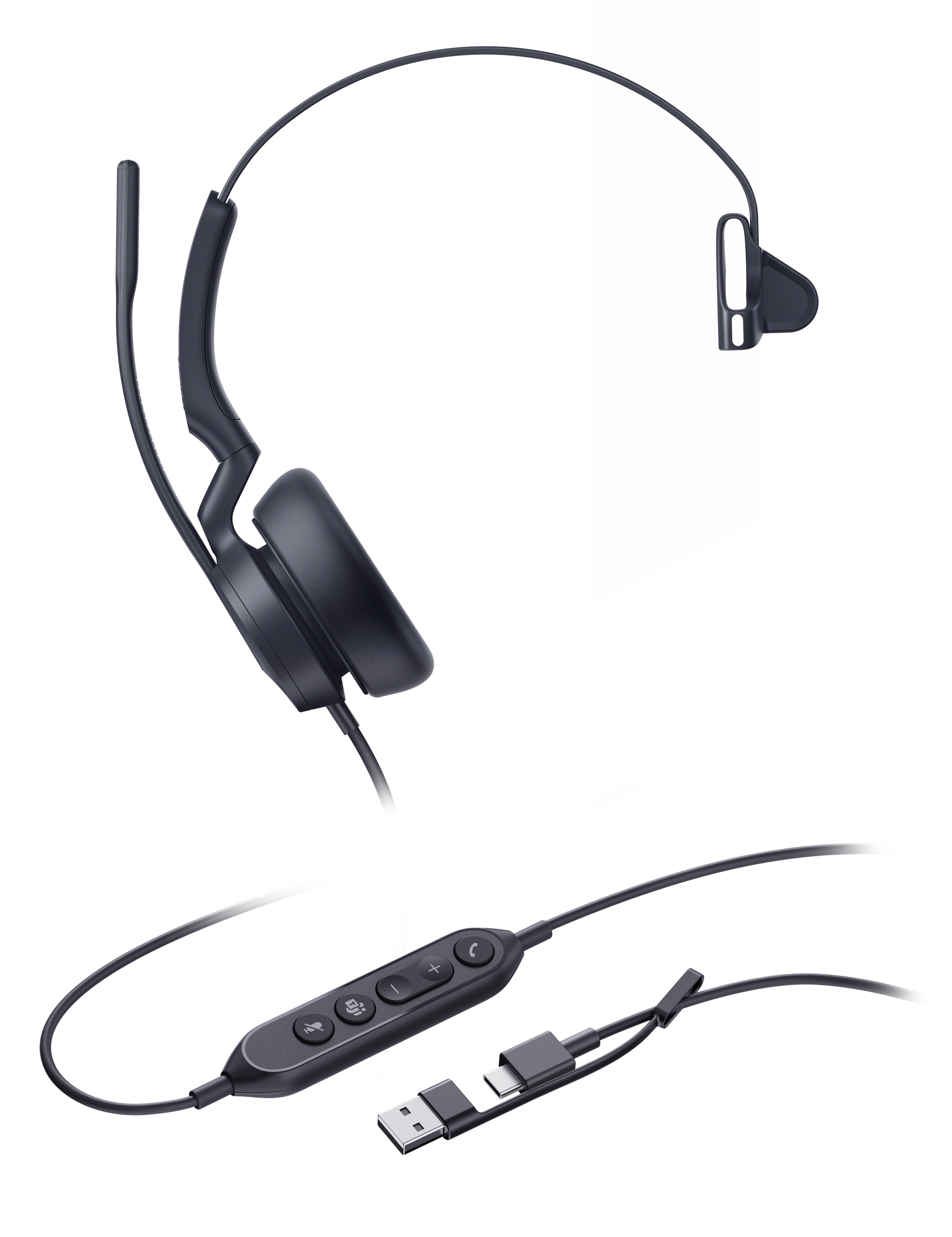 Yealink UH46 Dual USB-C/A Wired Headset (Teams Edition)