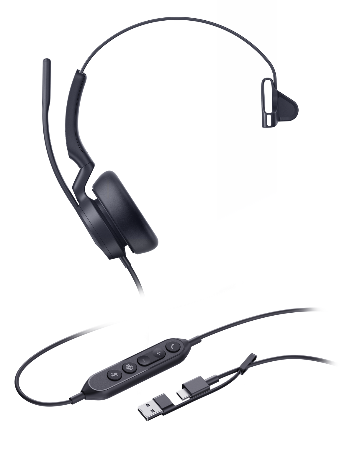 Yealink UH46 Dual USB-C/A Wired Headset (Teams Edition)