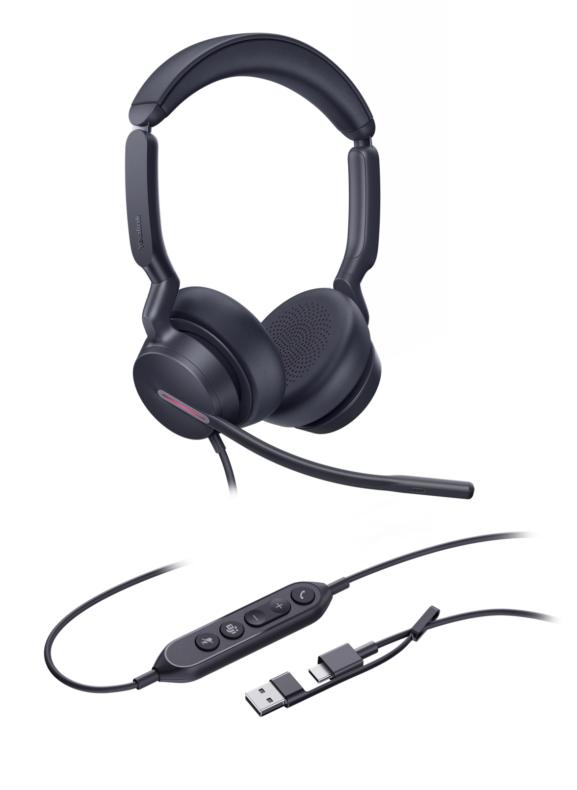 Yealink UH46 Dual USB-C/A Wired Headset (Teams Edition)