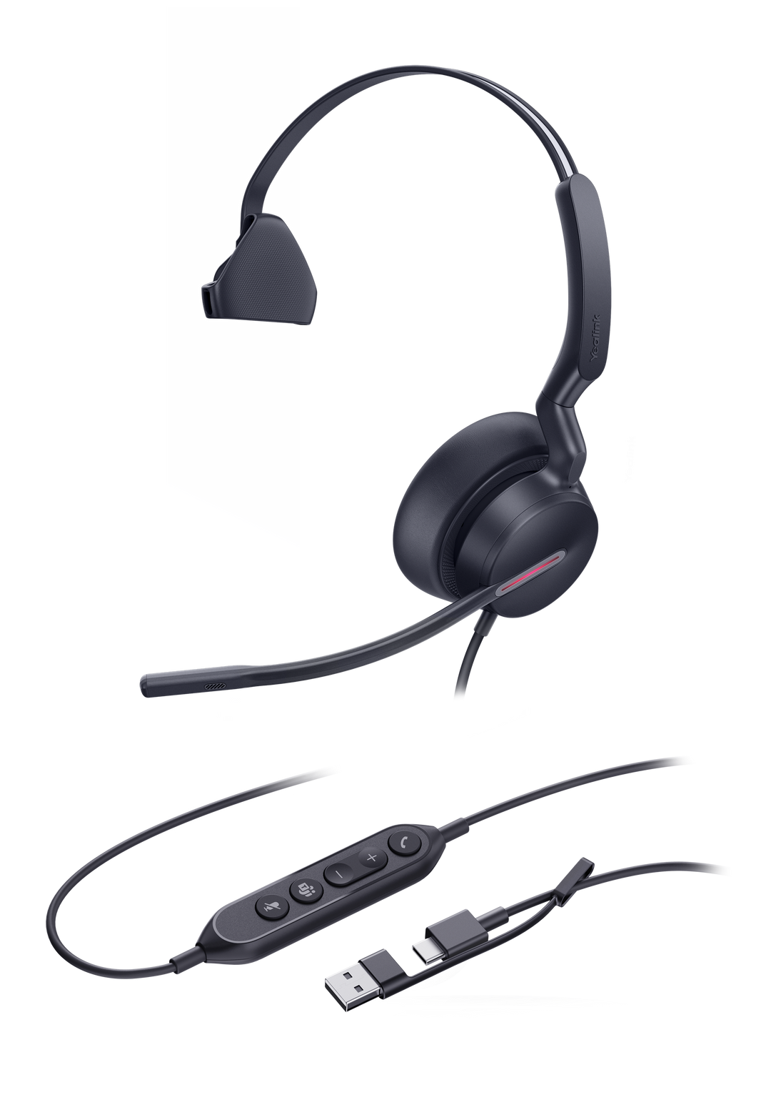 Yealink UH46 Dual USB-C/A Wired Headset (Teams Edition)