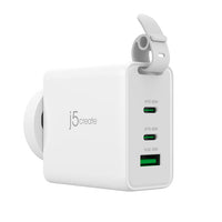 J5CREATE 65W GAN USB-C 3-PORT TRAVELER