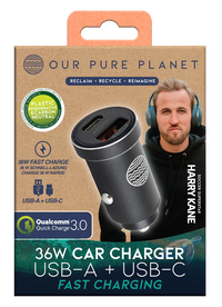 OUR PURE PLANET 36W USB-A + USB-C CAR CHARGER