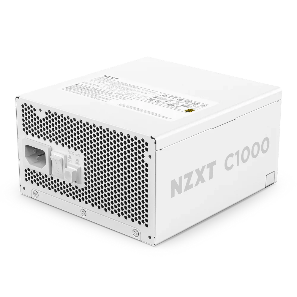 NZXT 1000W GOLD FULLY MODULAR C1000 WHT