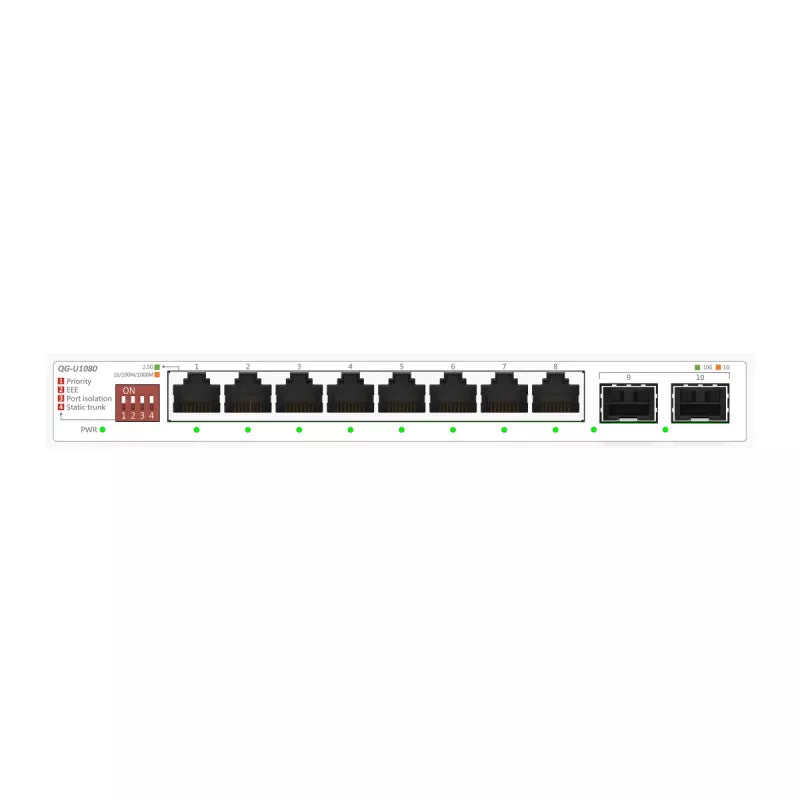 ASUS 8-PORT + 2 10G SFP+ SWITCH QG-U1080