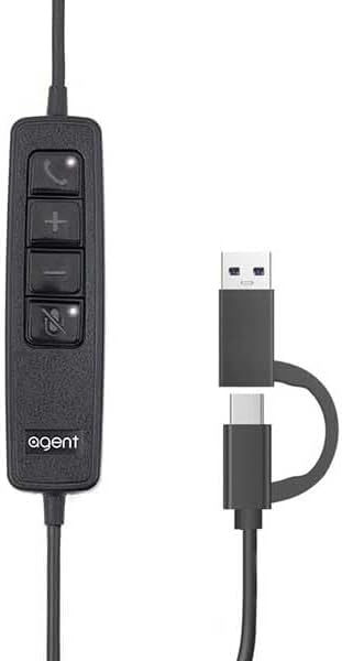 agent AU60+ Professional Binaural USB/3.5mm Headset - USB-A/USB-C