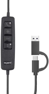 agent AU60+ Professional Binaural USB/3.5mm Headset - USB-A/USB-C