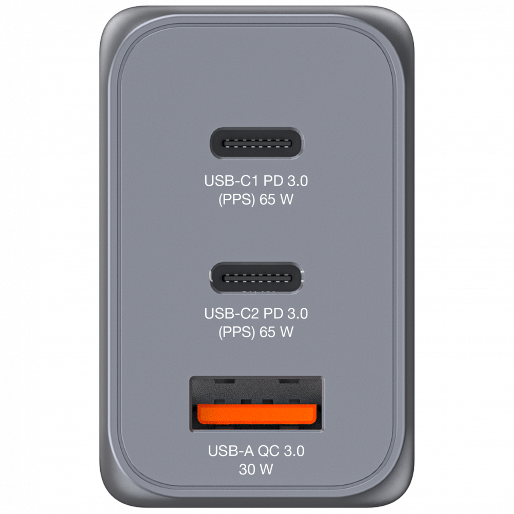 Verbatim GNC-65 GaN Charger 3 65W USB