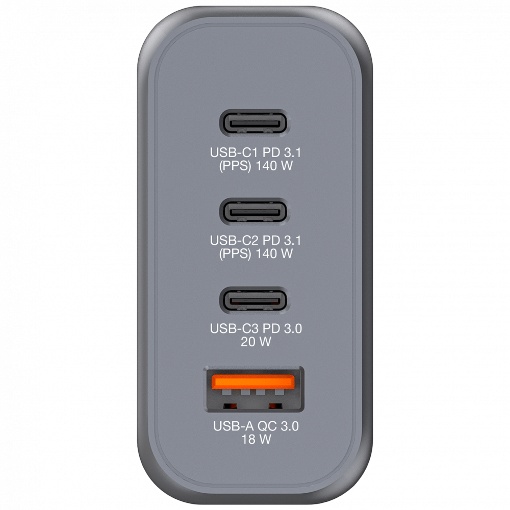 Verbatim GNC-140 GaN Charger 4 140W USB