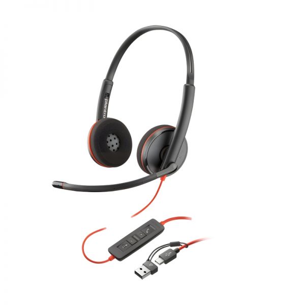 Poly Stereo, USB Type-C, 3.5 mm, DSP, 20 Hz–20 kHz