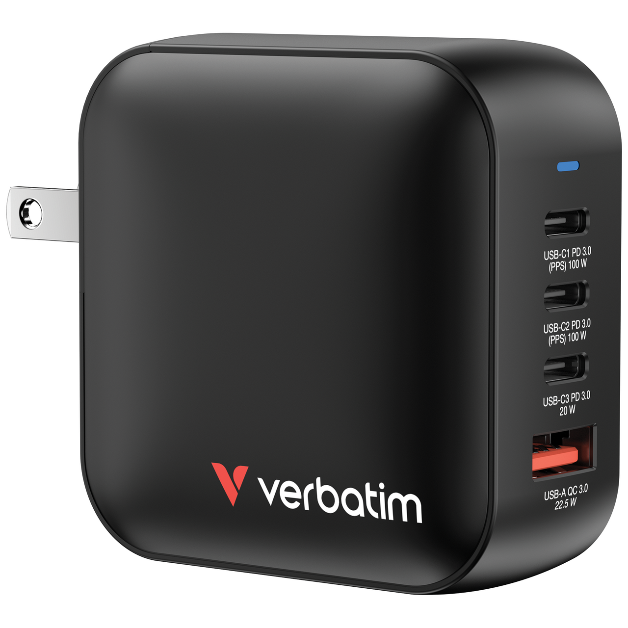 Verbatim MINI GAN Charger 100W 4 port