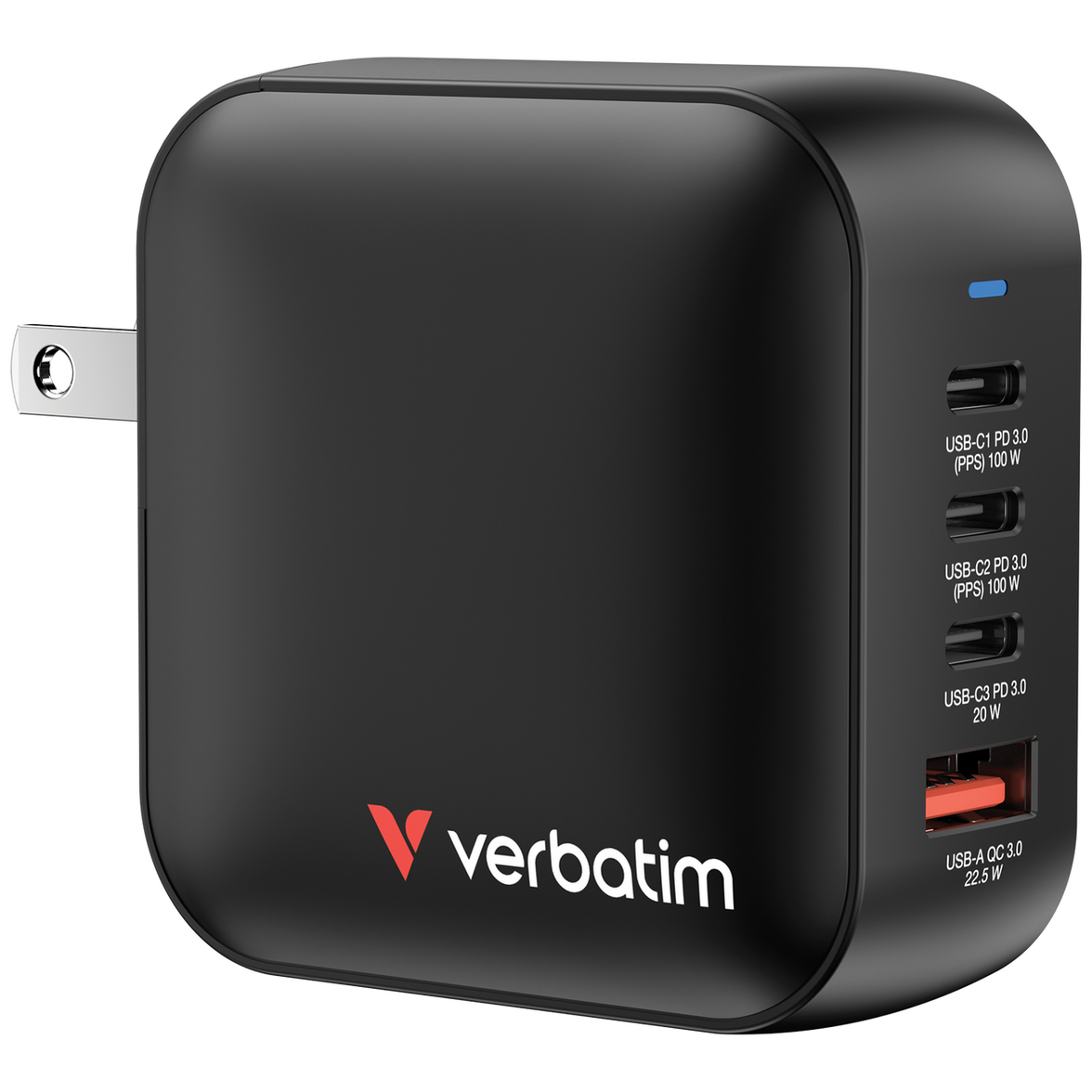 Verbatim MINI GAN Charger 100W 4 port