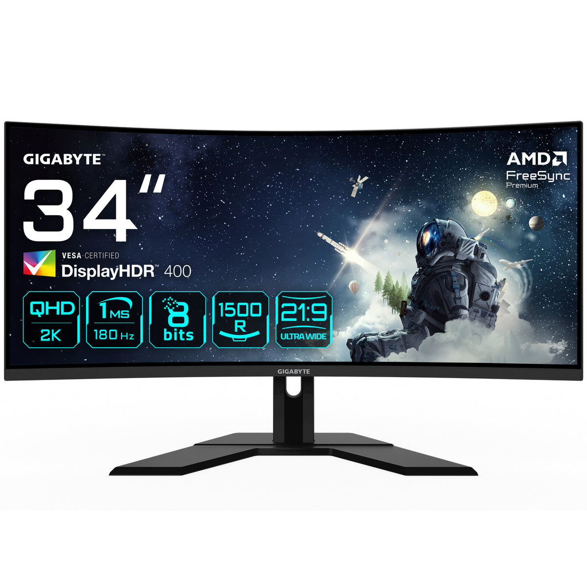 GIGABYTE 34 VA MONITOR SPK CURV G34WQCP