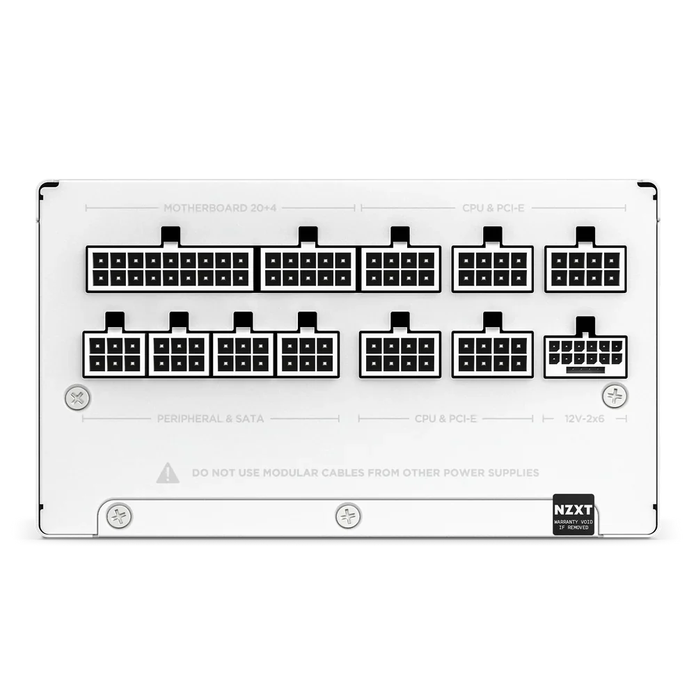 NZXT 1000W GOLD FULLY MODULAR C1000 WHT