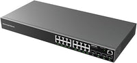 GWN7802 NETWORK SWITCHES 16 X POE, 2 X SFP
