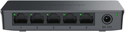 GWN7700 UNMANAGED 5-PORT GBE SWITCH (PLASTIC CASE)