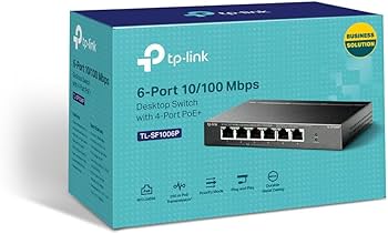 TP-LINK 6PT 10/100 MBPS DT SWT 4PT POE