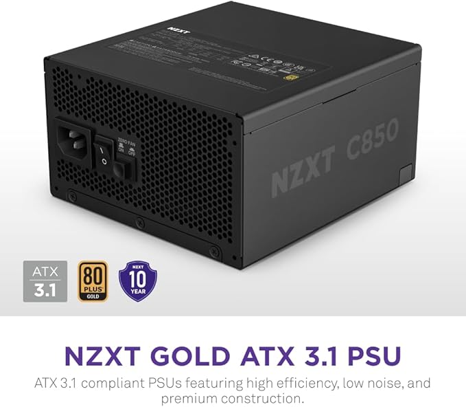 NZXT 850W GOLD FULLY MODULAR C850 CORE