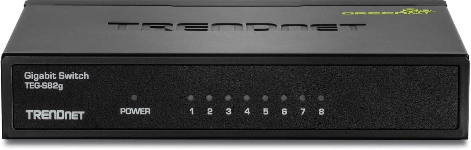 TRENDNET 8-PORT GB GREENNET SWITCH /W METAL CASE