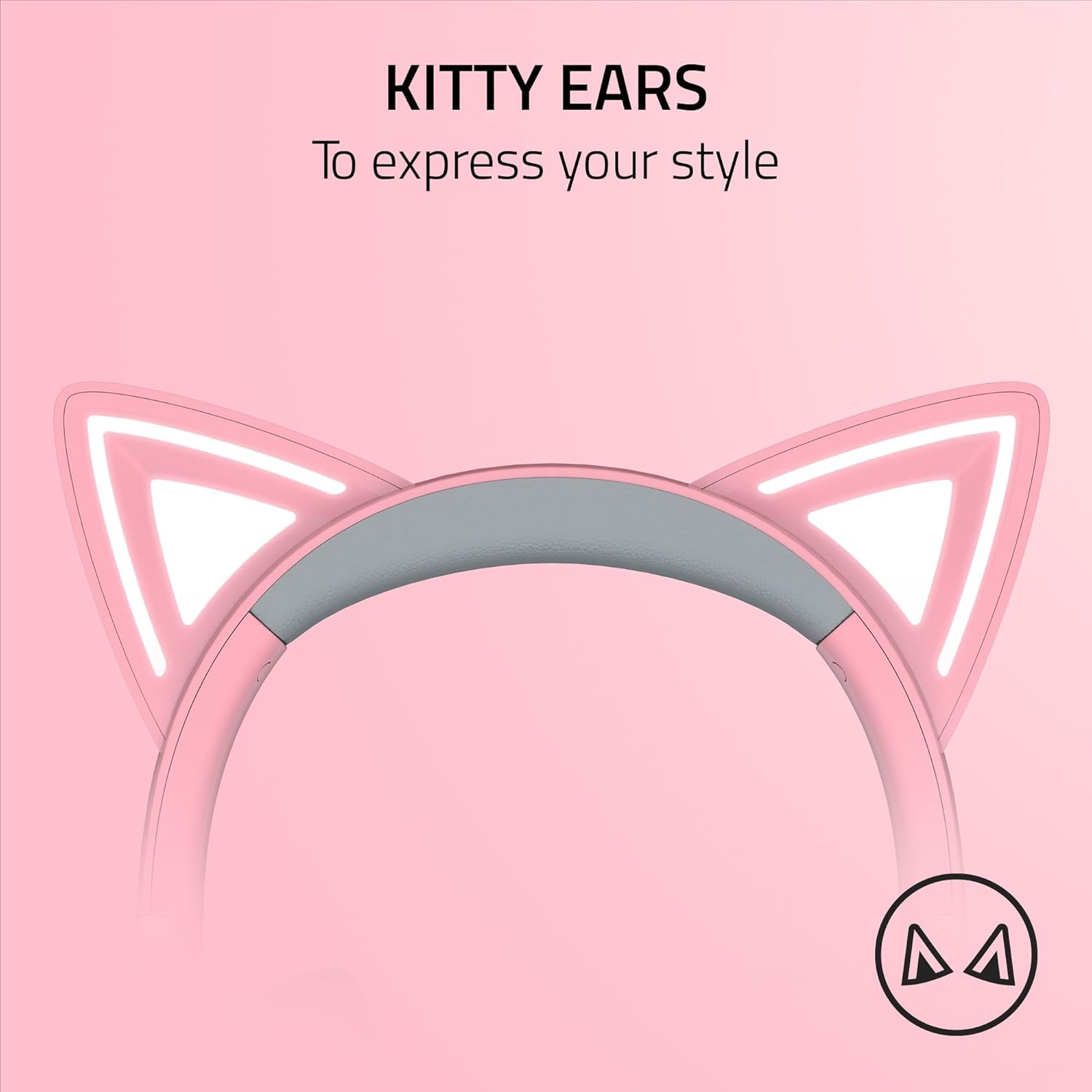 RAZER KRAKEN KITTY V2 HEADSET QUARTZ