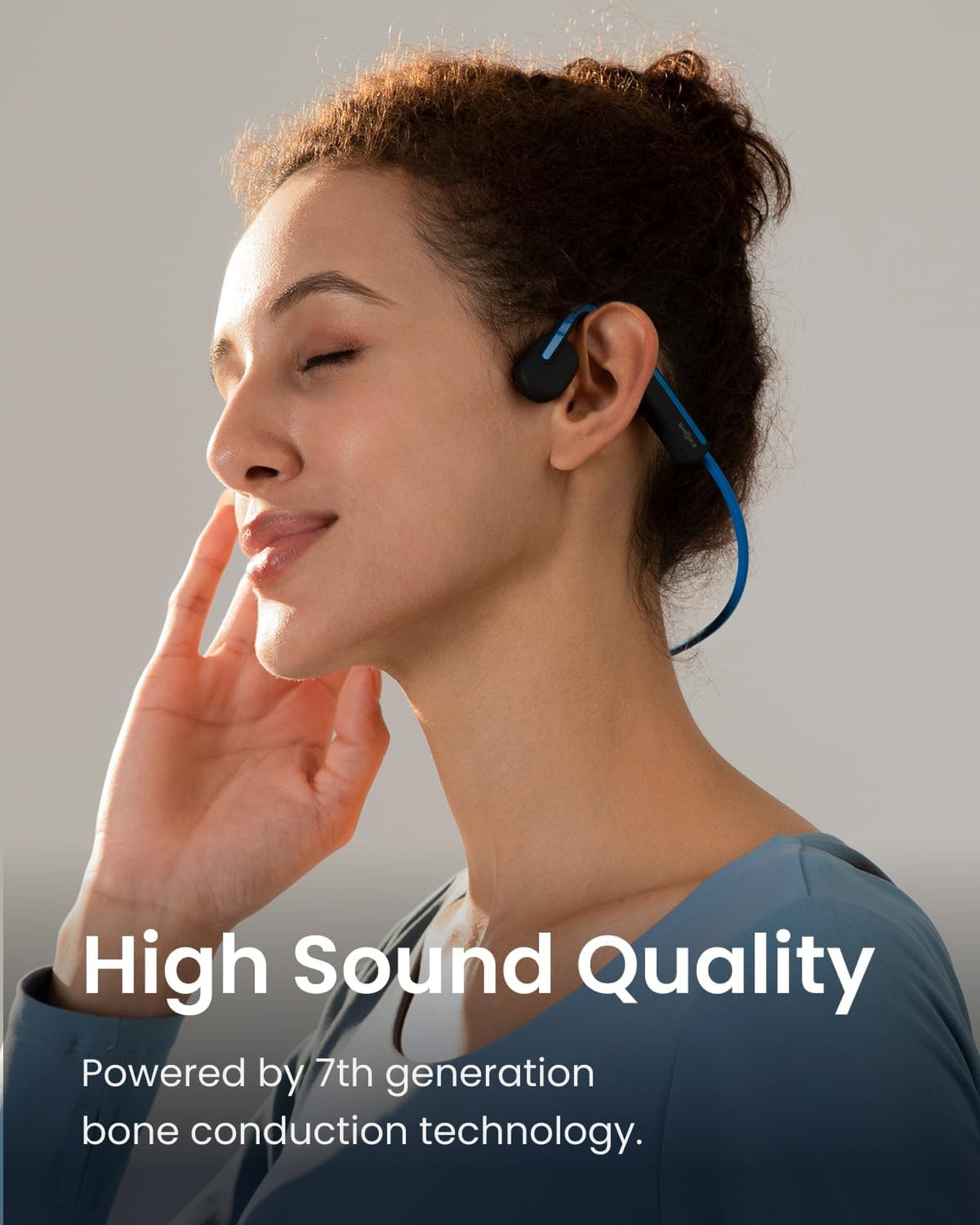 SHOKZ OPENMOVE BLUE HEADPHONES